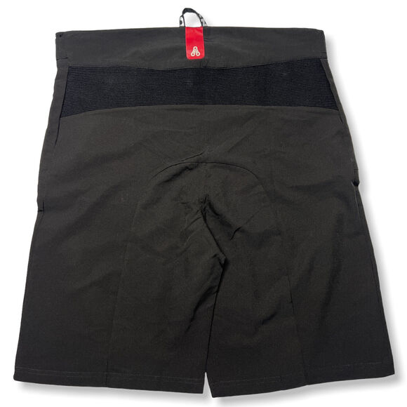 Urban Cycling Gravel Grinder 10" Soft Shell Shorts Black Zip Pocket Vents SIZE L - Picture 2 of 8